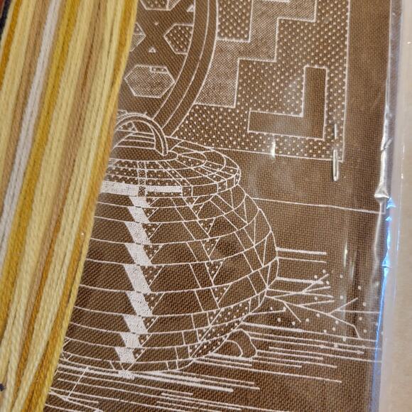 Sunset Stitchery "American Heritage" Needlepoint Kit 16x20 Sealed Vintage 1977 - Picture 13 of 14